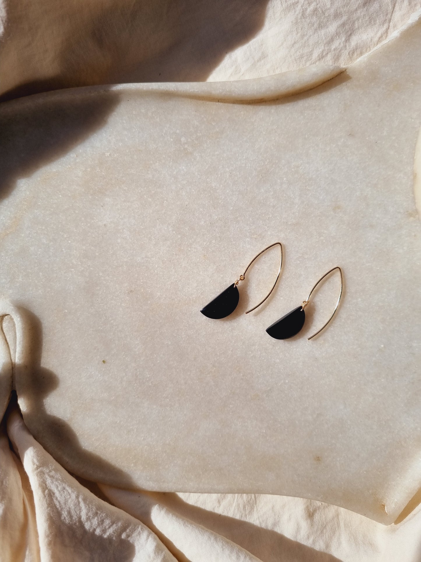 manava - Black Onyx Earrings