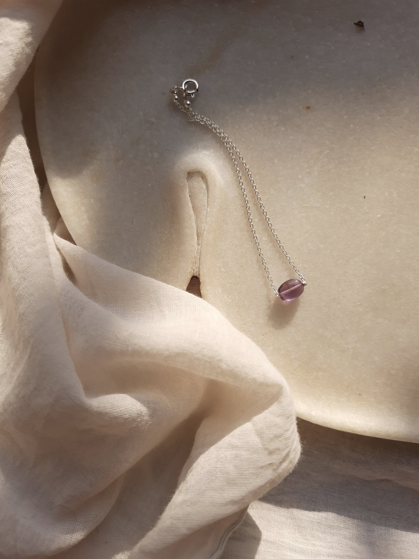 kesya - Amethyst Oval Bracelet