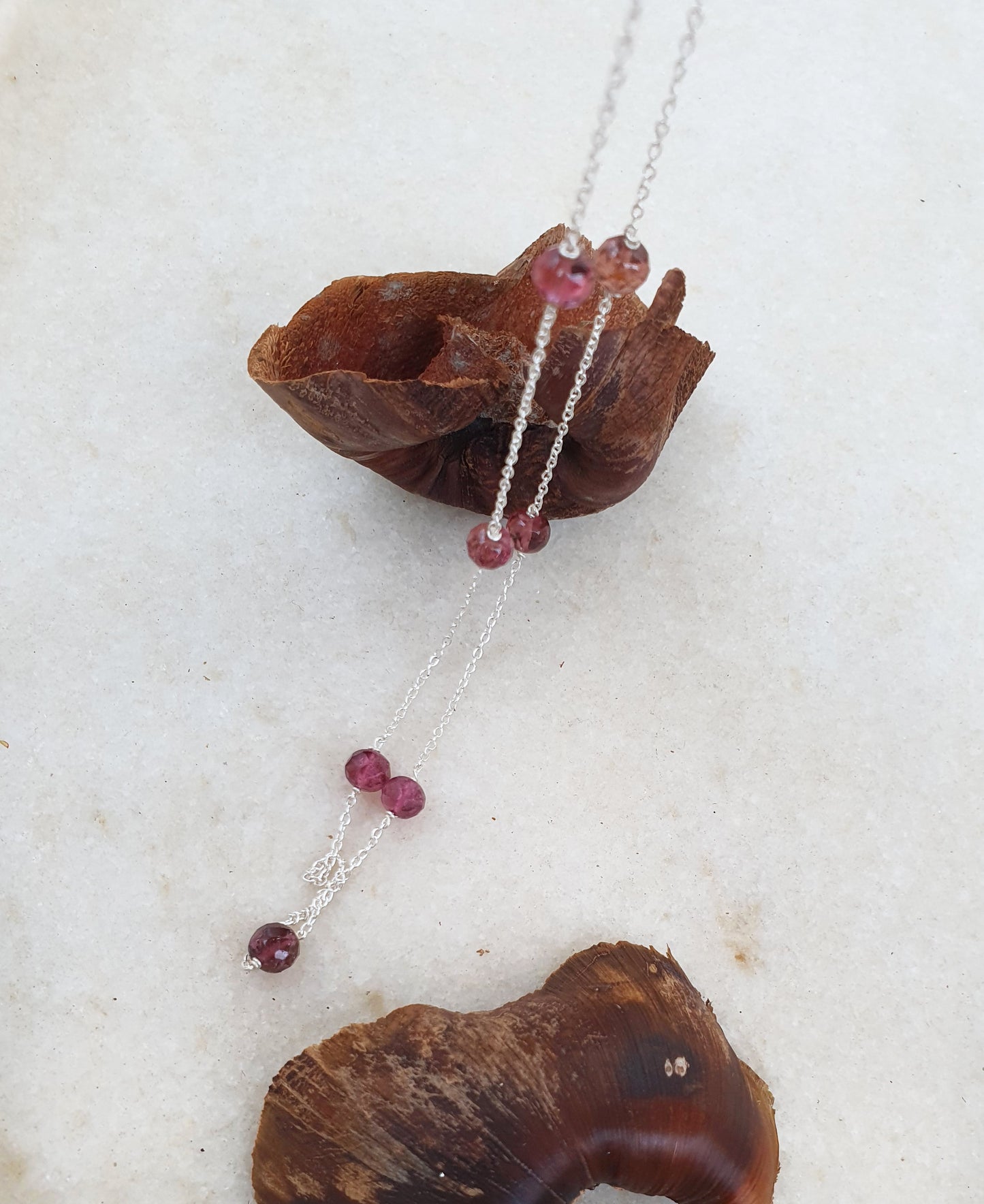 veti - Pink Tourmaline Baati choker