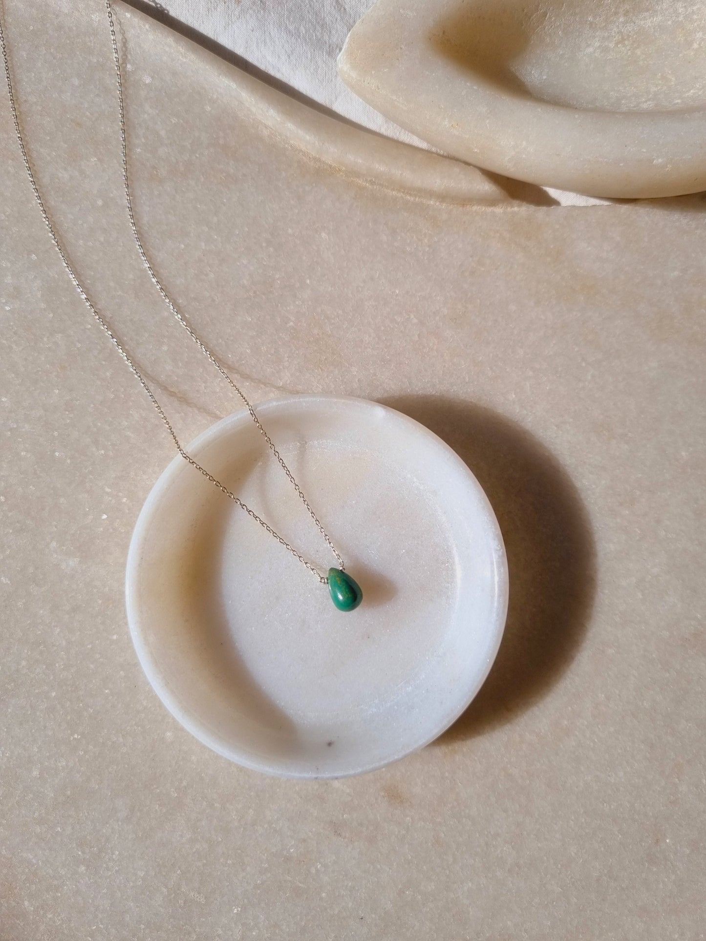 visno - Turquoise Tear shaped Drop Pendant