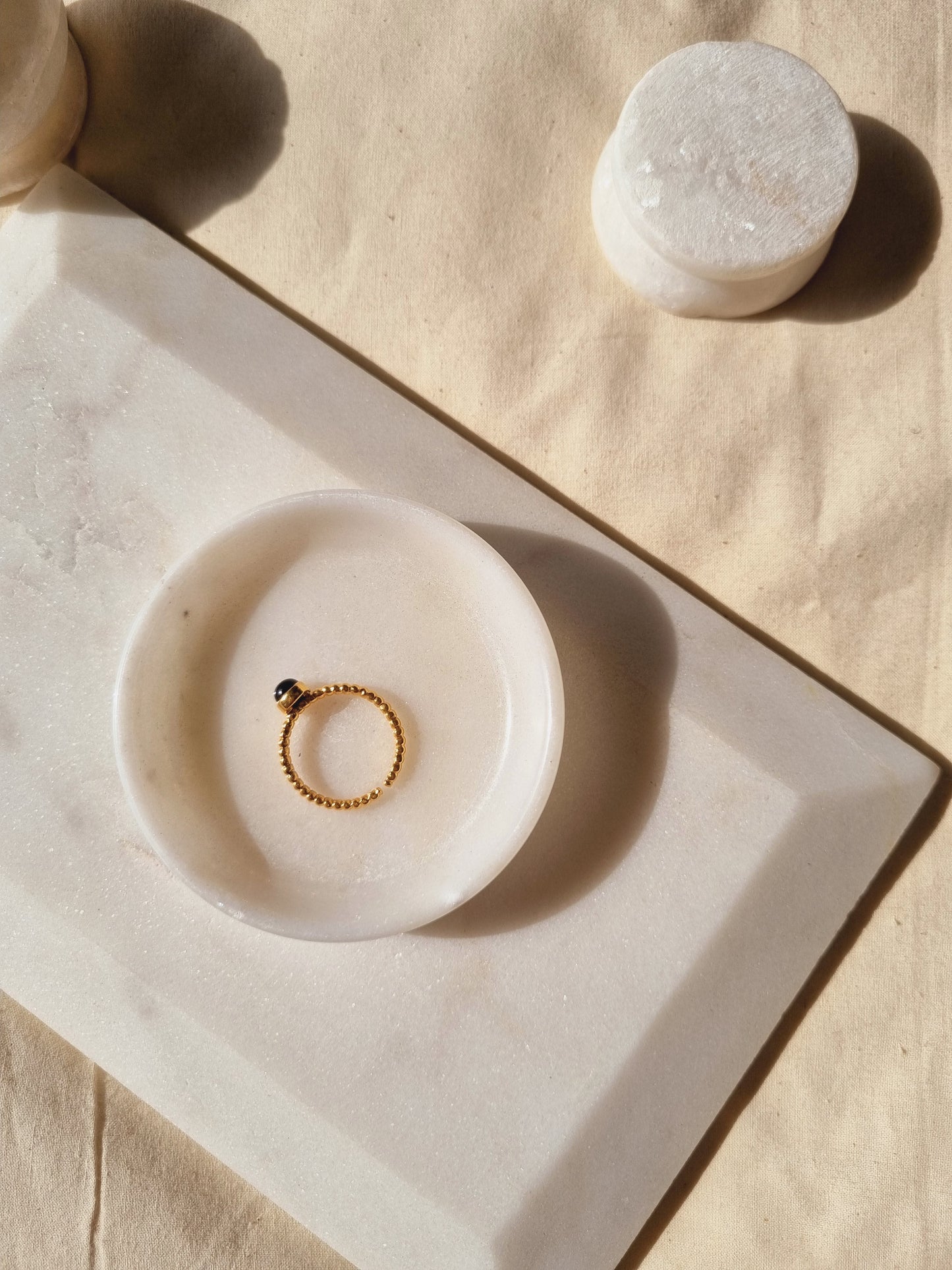 sukra - Black Onyx Venus Ring