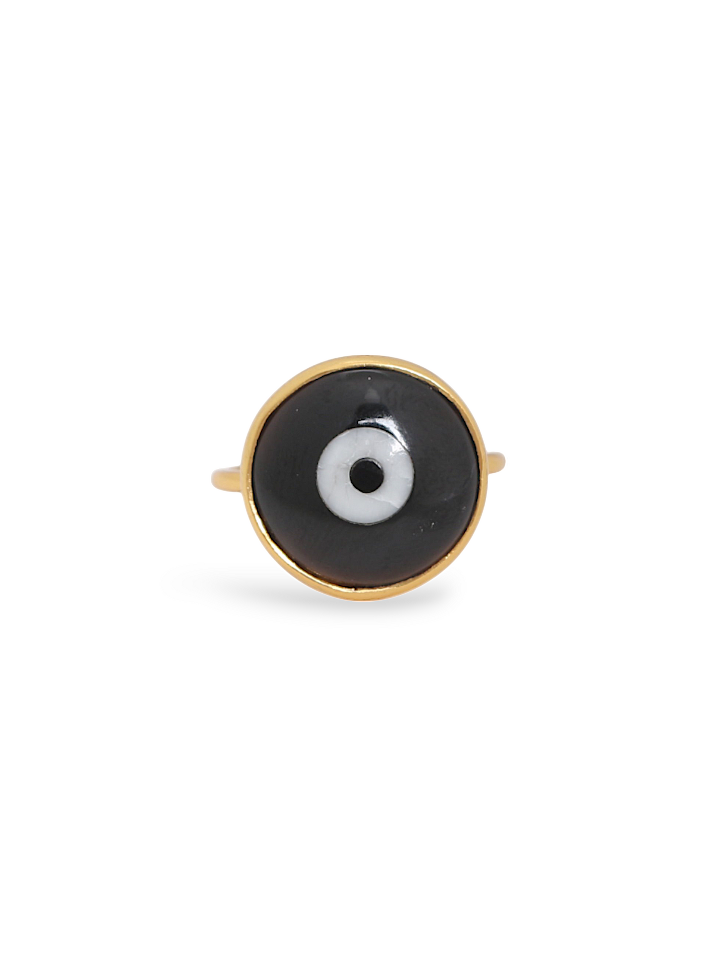 nazra - Black Evil Eye Ring