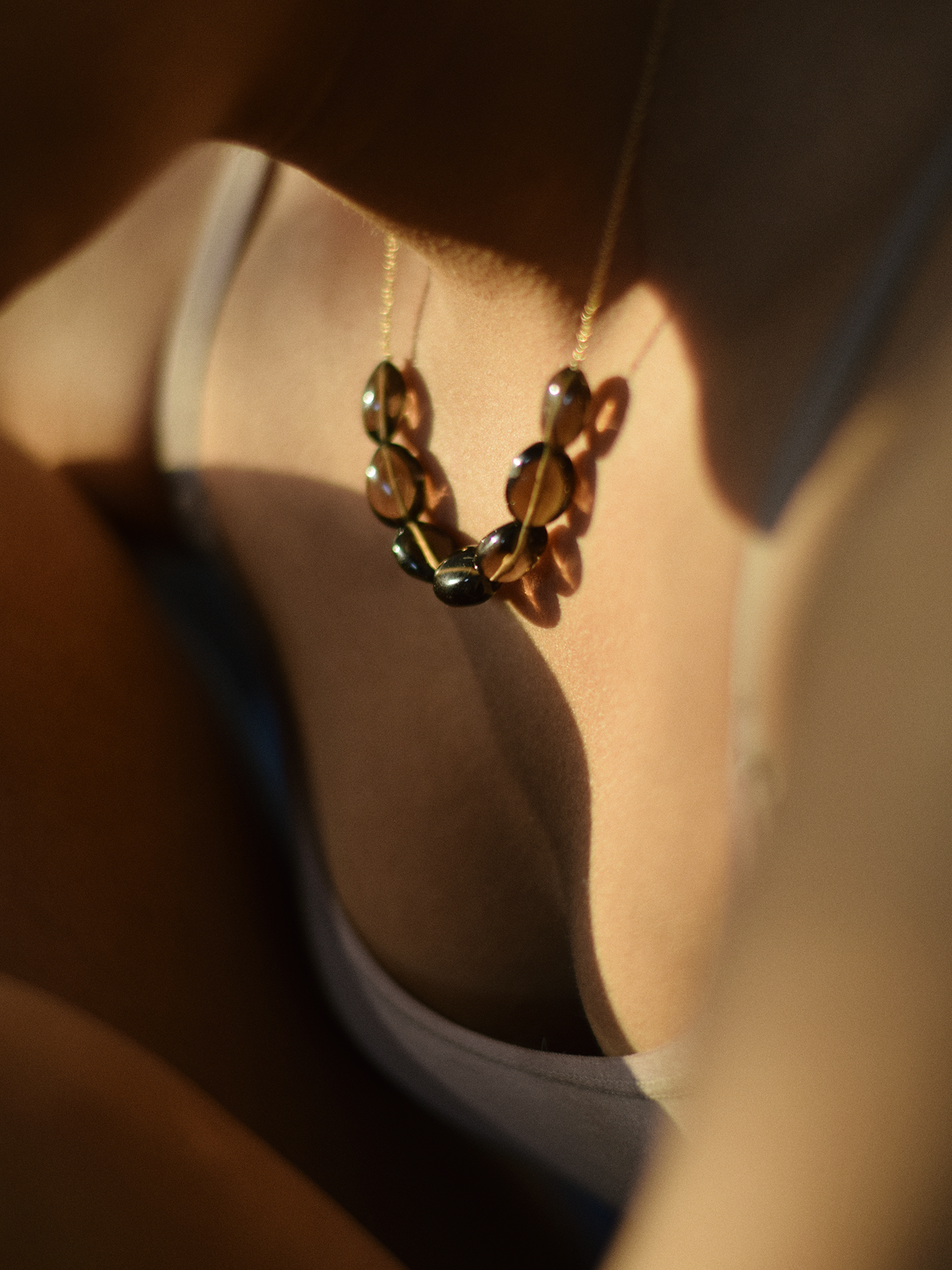vrdda - Smoky Quartz Oval Choker
