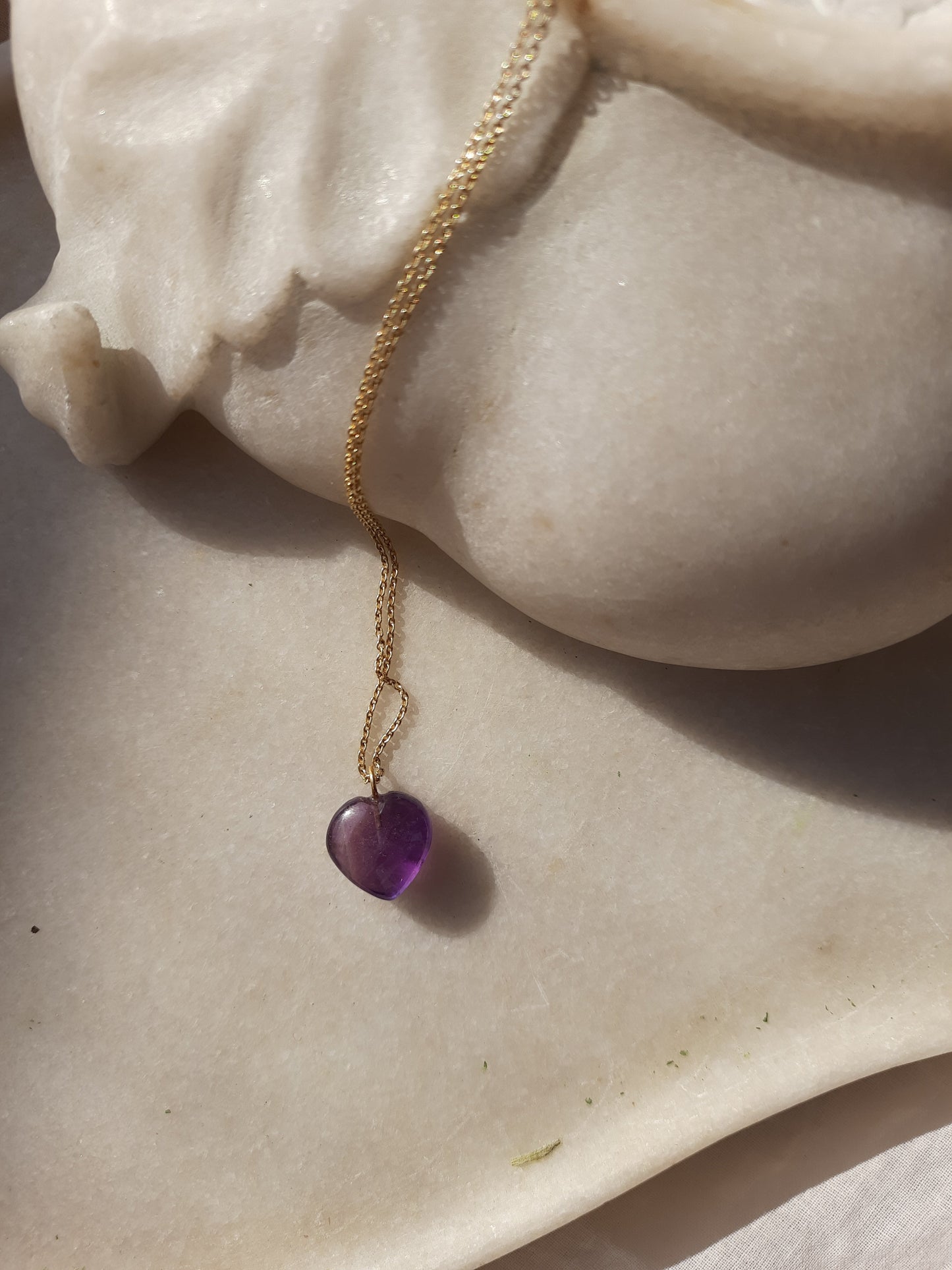 adya - Amethyst Heart Pendant