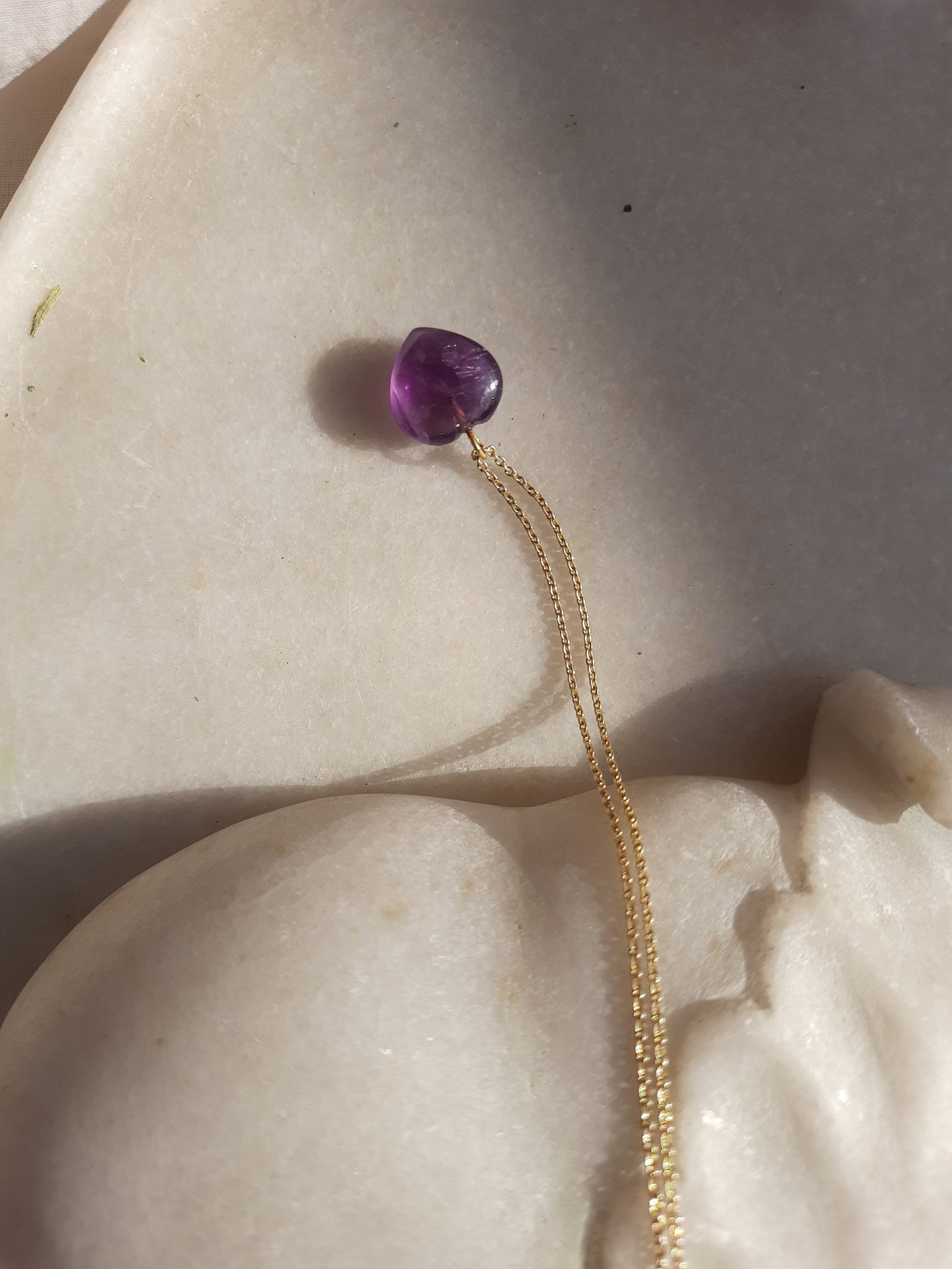 adya - Amethyst Heart Pendant