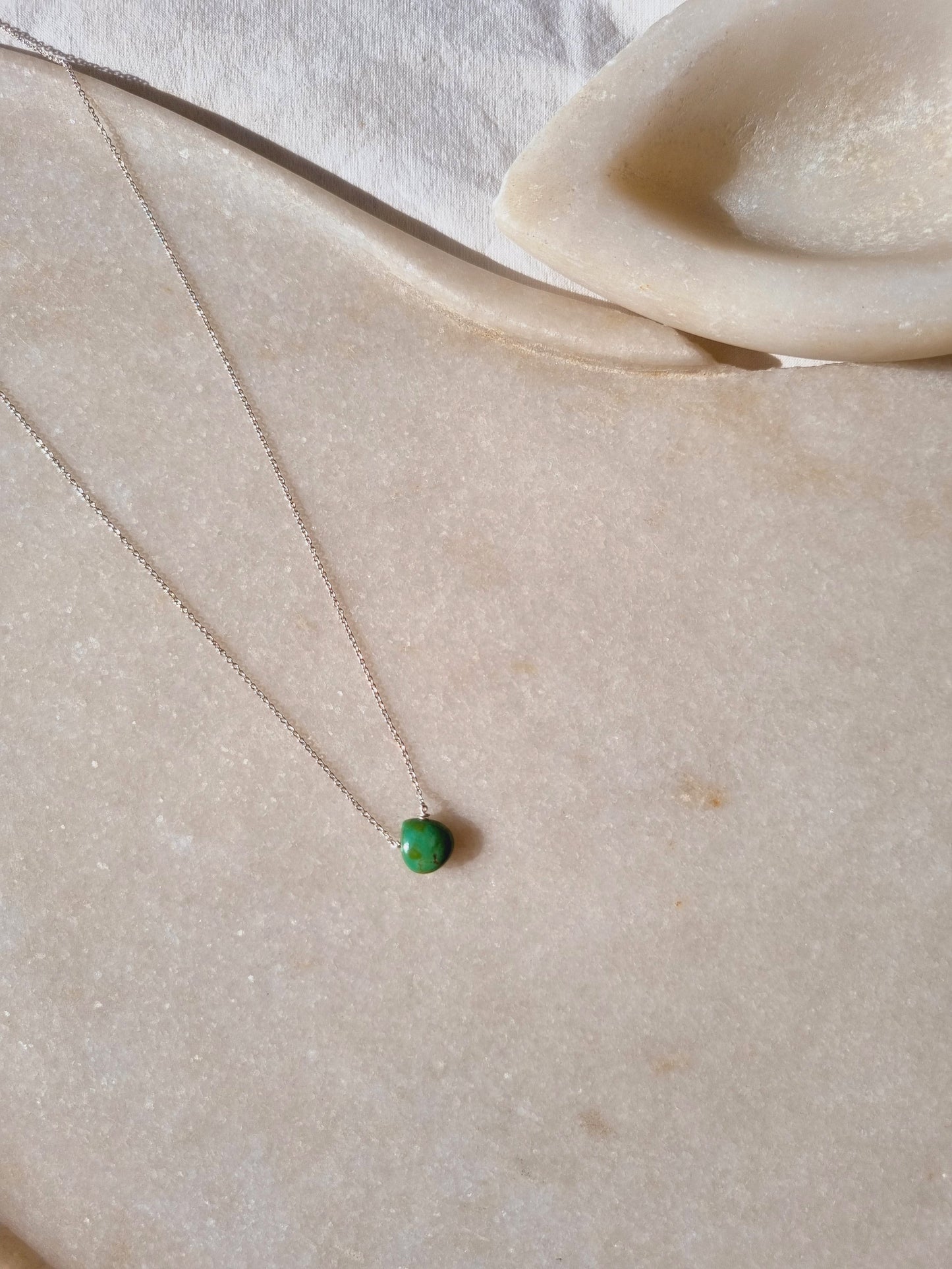 sete - Turquoise Heart Shape Drop Pendant