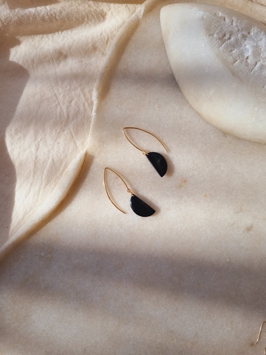 manava - Black Onyx Earrings
