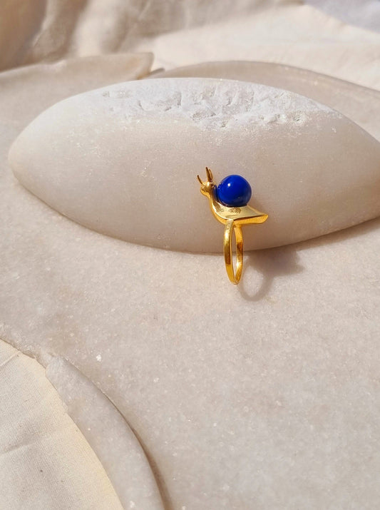 snail - Lapis Lazuli Ring