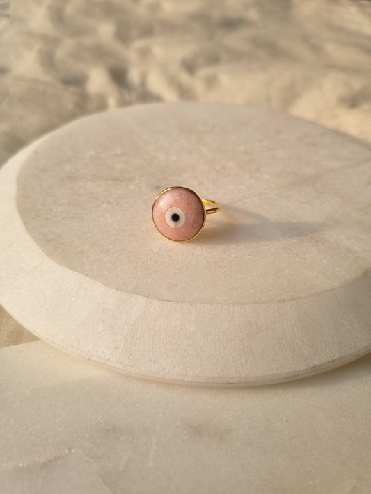nazra - Pink Evil Eye Ring