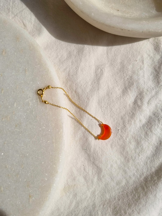 adhvaya - Carnelian Luna Bracelet