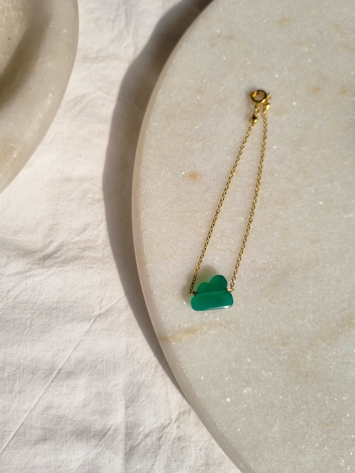 amegh - Green Onyx Cloud Bracelet