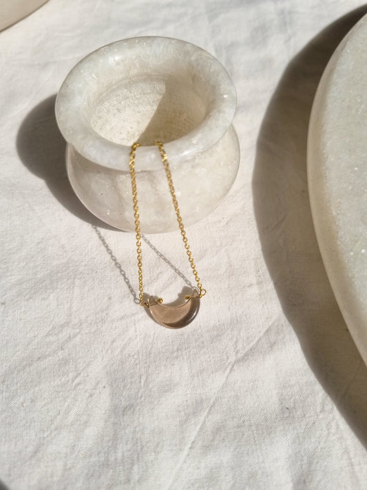 adhvaya - Smoky Quartz Luna Bracelet