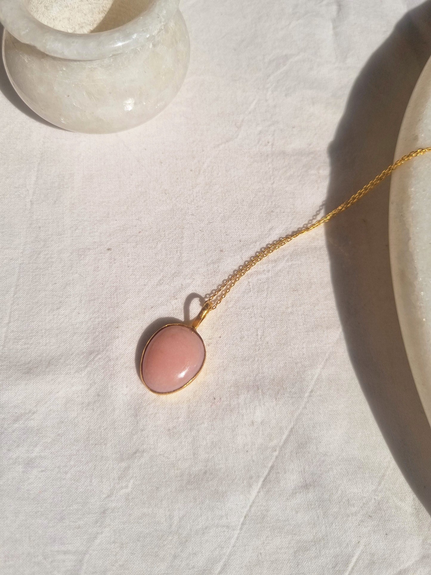 abhya - Pink Opal Soul Pendant