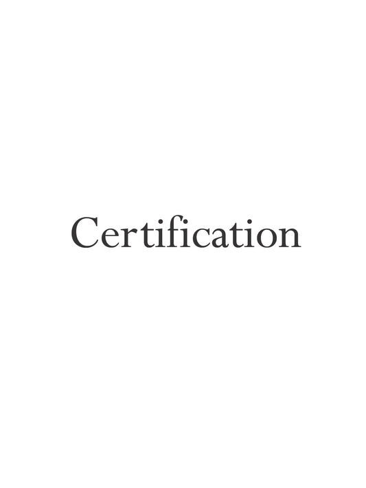 Certification